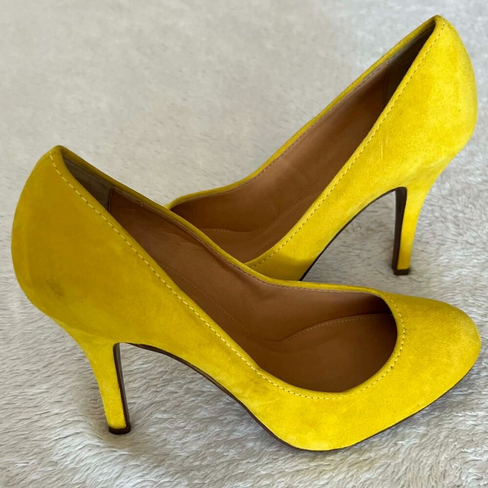 J. Crew Yellow Heels